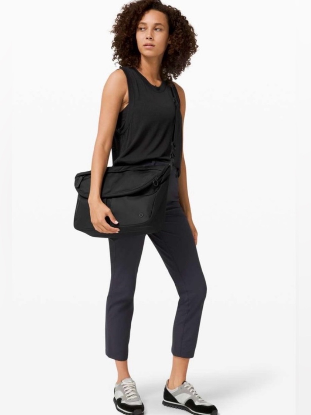 Lululemon All Night Festival Bag Large in Black Vol 10L Athleisure Minimalist